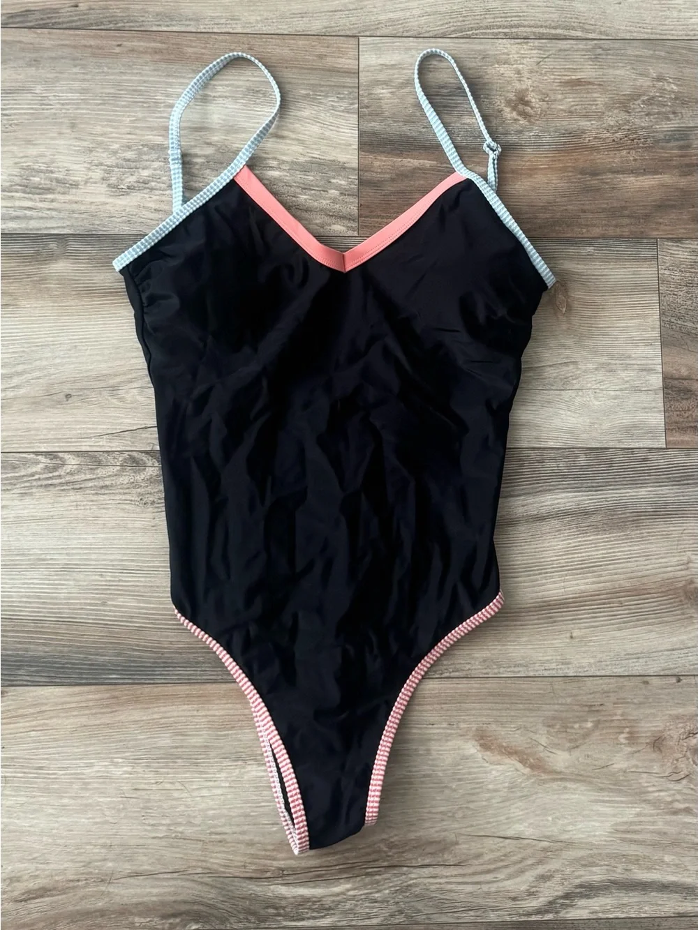 Cupshe In Your Dreams Black One-Piece Swimsuit Medium NWT